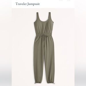 Abercrombie traveler jumpsuit.  Color olive.  Size women’s small.